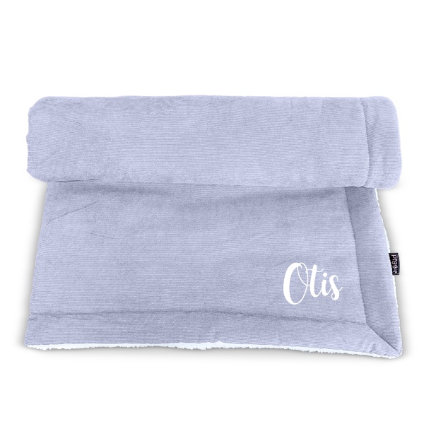 Personalised Dog Blanket - Luxury Grey Corduroy